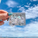 【再販】しゃぼん玉 ガラスドーム ピアス・イヤリング