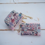 ◇◆Special Set◆◇★LIBERTY　フォーゲットミーノッツ　4L　mini×2サイズ　マチ付きポーチとスケルトンポーチセット
