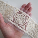 【60㎝カット済み】レース刺繍リボン   