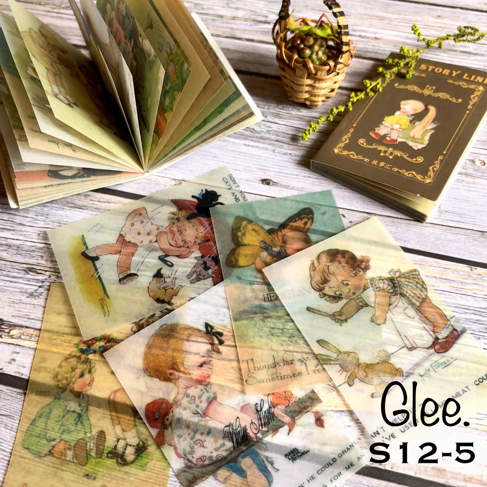 送料無料【P62-2 コラージュ素材】海外紙モノ メモ おすそ分け