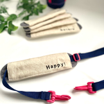 Happy!!  水筒肩紐カバー　グレー　北欧　肩ひもカバー  