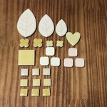 12種類のモザイクタイル  イエロー＆オレンジ