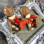 〈再販〉 インド刺繍リボン レトロ カラフル 大ぶり ピアス イヤリング