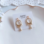 たらりゴールドシンプルピアス/イヤリング サージカルステンレス nonoacs