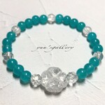 不安や迷いを取り除く希望の石✨アマゾナイトシリカブレス
