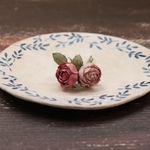 布花　ちょこんと薔薇　ブローチ