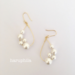 ドロップフープ&パールピアス/イヤリング(なかよし)