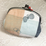 ミナペルホネン　choucho 仕切りがま口　2