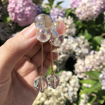Droprain pierce earring
