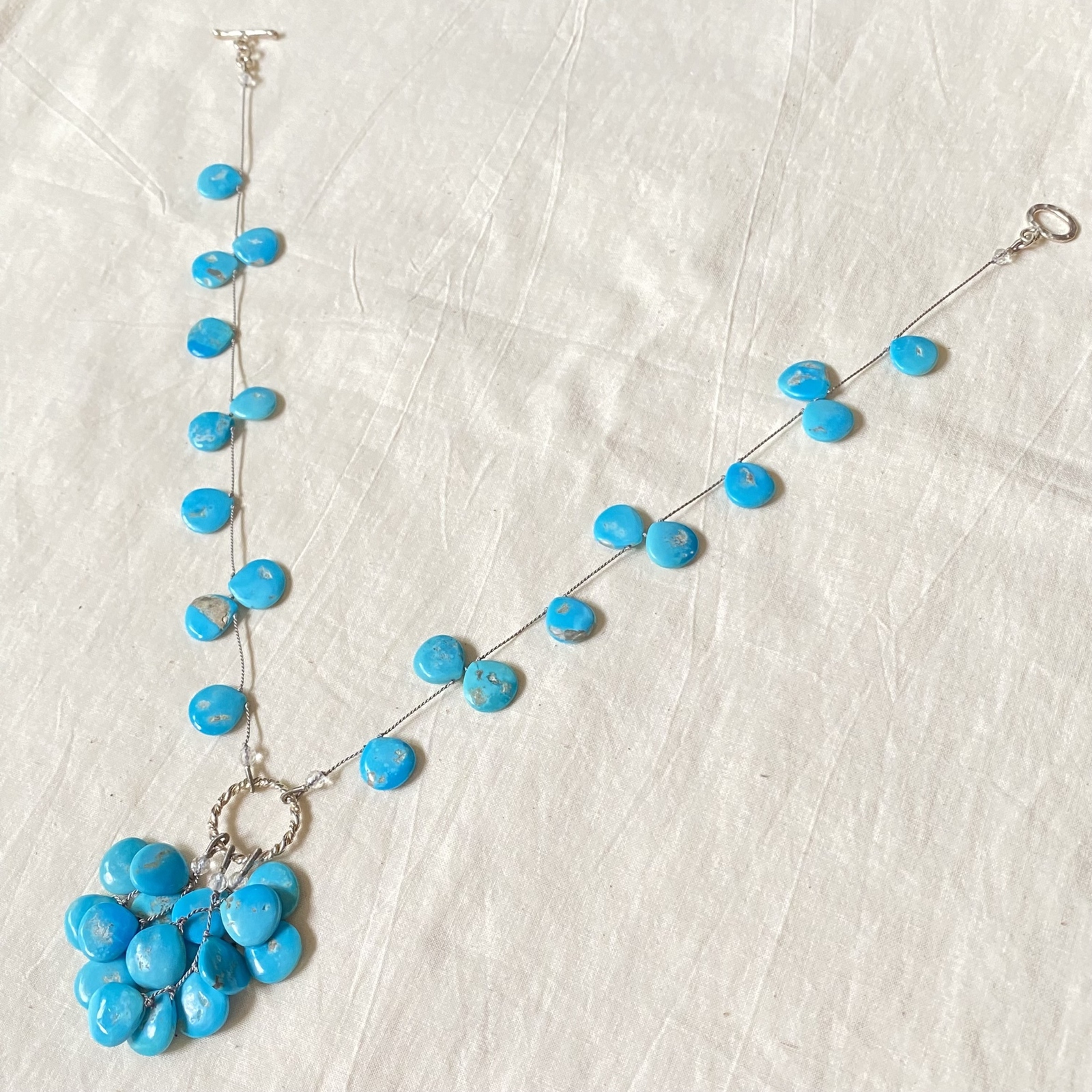 アリゾナ スリーピングビューティー産トルコ石のネックレス　　（TURQUOISEー29）