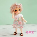 ブルーグレー色*花🌼リボン🎀ショートパンツセット