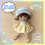 ❤︎再販❤︎アイスクリーム屋さんみたいなお洋服❤︎フローズンヨーグルト❤︎オビツ11 サイズ❤︎