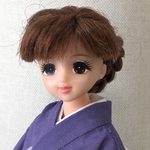 ジェニー・Momoko 夏着物　藤色・無地