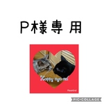 ☆P様専用☆【名前入タグ付き猫首輪】チェック(赤&紺)の猫首輪
