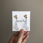 M.25 Butterfly bubble pierce earring