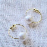 cottonpearlearring