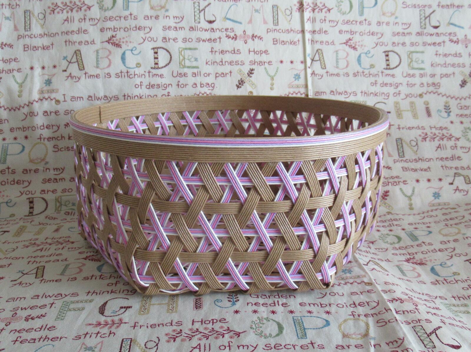 あゆみ エコクラフト カワイイカゴ Let's make a bag with a cute pattern with a craft band [just