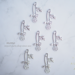 【sale品/数量限定/16pcs.】 花枝チャーム フラワーパーツ ／ P-34SV
