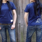  【JIKUU】 レディースTシャツ『ダブルフェザー』