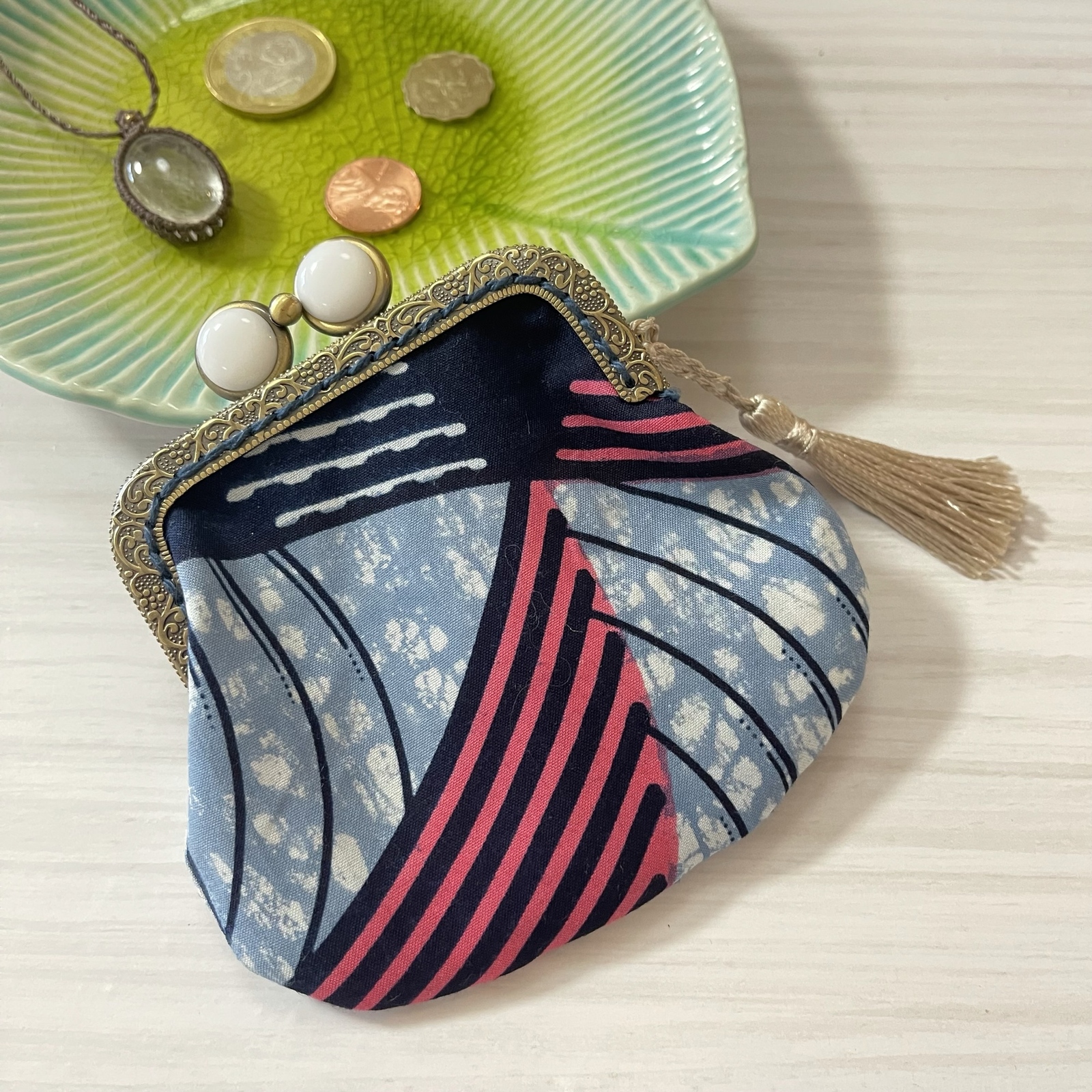 がま口財布 アフリカ布 - Limetree | minne 国内最大級の