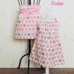 りんご柄🍎が可愛らしい親子お揃いエプロン