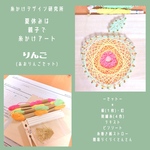 【夏休み手作りキット】糸かけアート -りんご- (あおりんごセット)