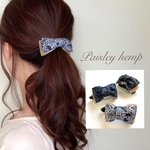 バナナクリップ アーチ型【paisley ribbon♡】