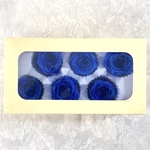 6花, プリザーブドフラワー,ブルー, 薔薇,ローズ,プリザーブドフラワー,ブライダル小物,フラワーアレンジメント,fw141