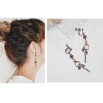 シンプルなロングイヤリング/ピアス　mindy