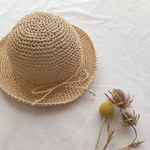 【即納】洗える&折りたためる　ナチュラルサマーハット　麦わら帽子