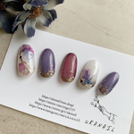 ネイルチップNO.2 紫陽花ネイル