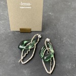1198. パターン使いができるイヤリング♡シンプルフォレストグリーンver. lensa