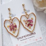 大ぶりハートのイヤリング 