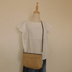 *感謝セール*【おでかけショルダー*サコッシュ】シナモン*帆布
