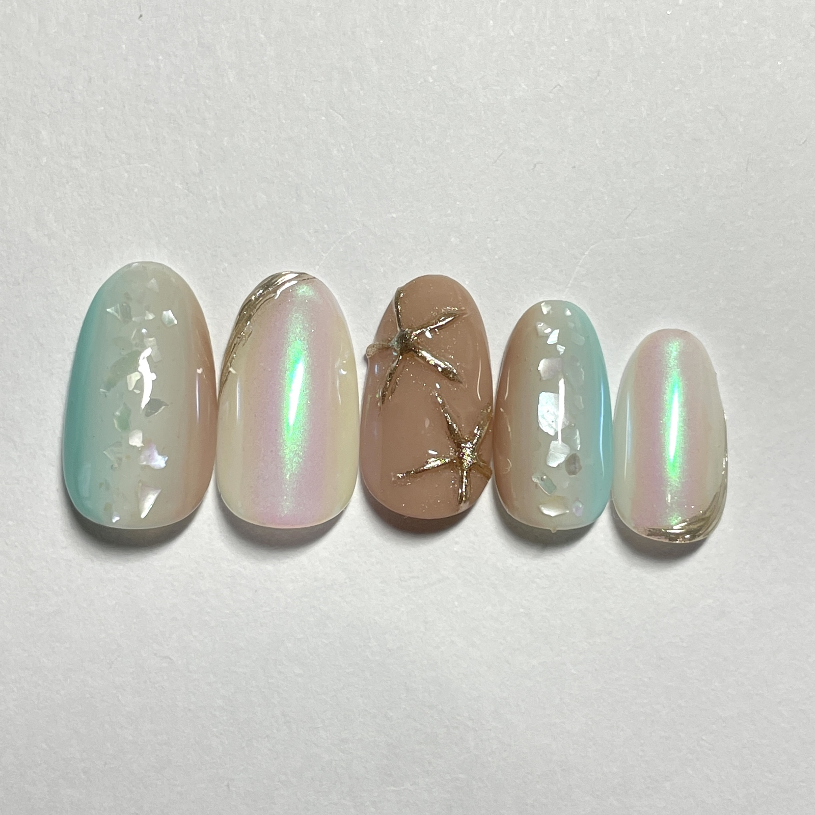 スターフィッシュネイル☆ ネイルチップ 付け爪 グラデネイル 夏ネイル