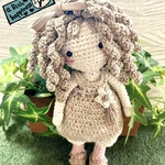 世界に一つのマスコット♪編みぐるみクルクルヘアーの女の子💕