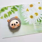 新作ハリネズミマグネット（グレー）
