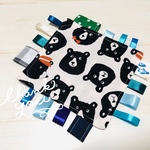 【現品限り　カシャカシャ布おもちゃ】クロクマ君　クマ　くま　男の子