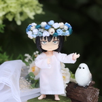 小人の花冠（天使の歌）オビツ11サイズ　ドール用花冠　布花