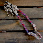 ＜lu様オーダー品＞Crazy-color麻紐ヘンプカメラストラップ