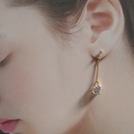 フラワーチャーム バックキャッチピアス 樹脂ピアス