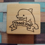 イルカのThank you★消しゴムはんこ