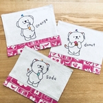 おやつの時間のティーマット　仲良し3枚セット