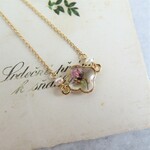 フジノピンクの一輪ブレスレット（長さ変更可）