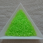 ◎colorful bubble  シードビーズ⑬   10g   ネオンマットグリーン