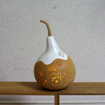 mini 電池式LED 白い帽子の小物入れ