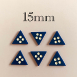importアクリル三角パーツ　ネイビーブルー　6個入り