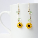 夏にぴったり！向日葵(ひまわり)ピアス・イヤリング