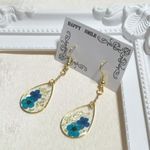 押し花ドロップピアス/イヤリング