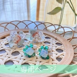 ［オーダー専用ページ］氷草 天然石ピアス